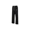Knitted Sweatpants Women's Black Moderate Wide Leg Pants 531287-01