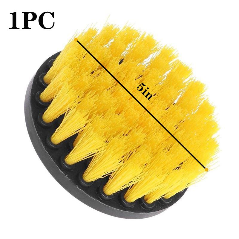 3pcs Universal Electric Drill Brush Head Cleaning Household Tools Floor Tile Polishing Kitchen Bathroom Car Wash Descaling Set