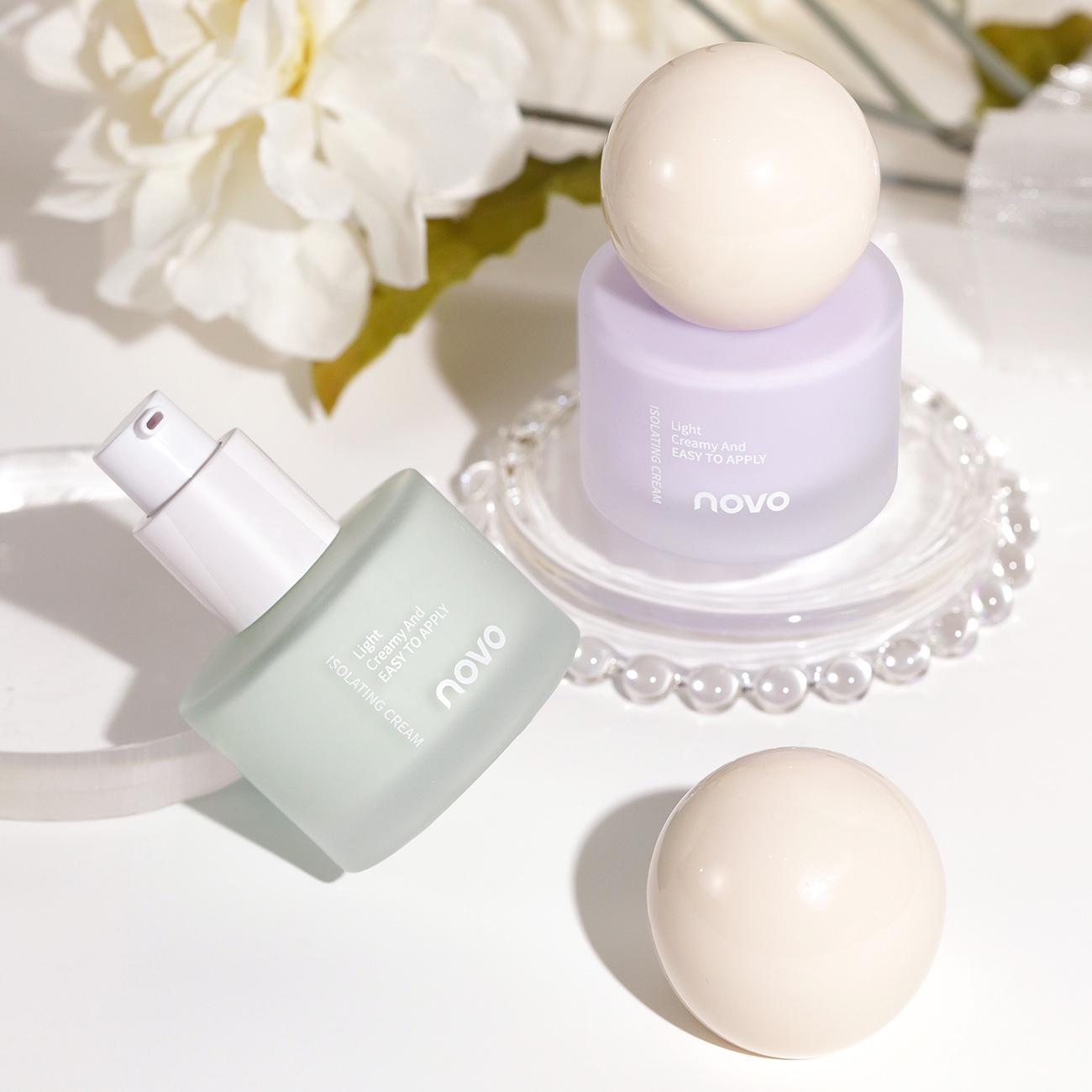 

NOVO Hydrating Tone-Balancing Primer: Moisturizing, Concealing, and Brightening for a Natural Look. Perfect for Parties and Everyday Wear.