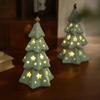 Creative Atmosphere Light Ceramic Projector Lamp Christmas Tree Statue  Festival