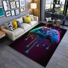 Colorful Game Controller Design Carpet with Dripping Paint Effect Suitable for Use As an Anti-slip for Living Room Bedroom Sofas