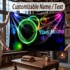 Neon Colorful Theme Throw Blanket Custom Name Text Personalized Blanket Soft Cozy Blanket for Home Sofa Bed