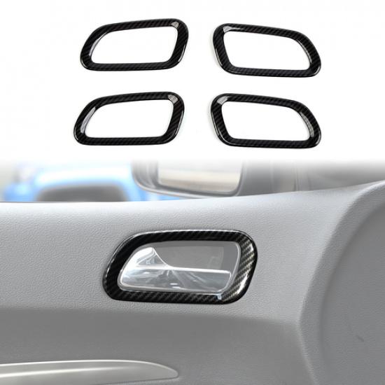 

Interior Door Handle Grab Cover Frame Trim For Dodge Durango 11-20 Carbon Fiber
