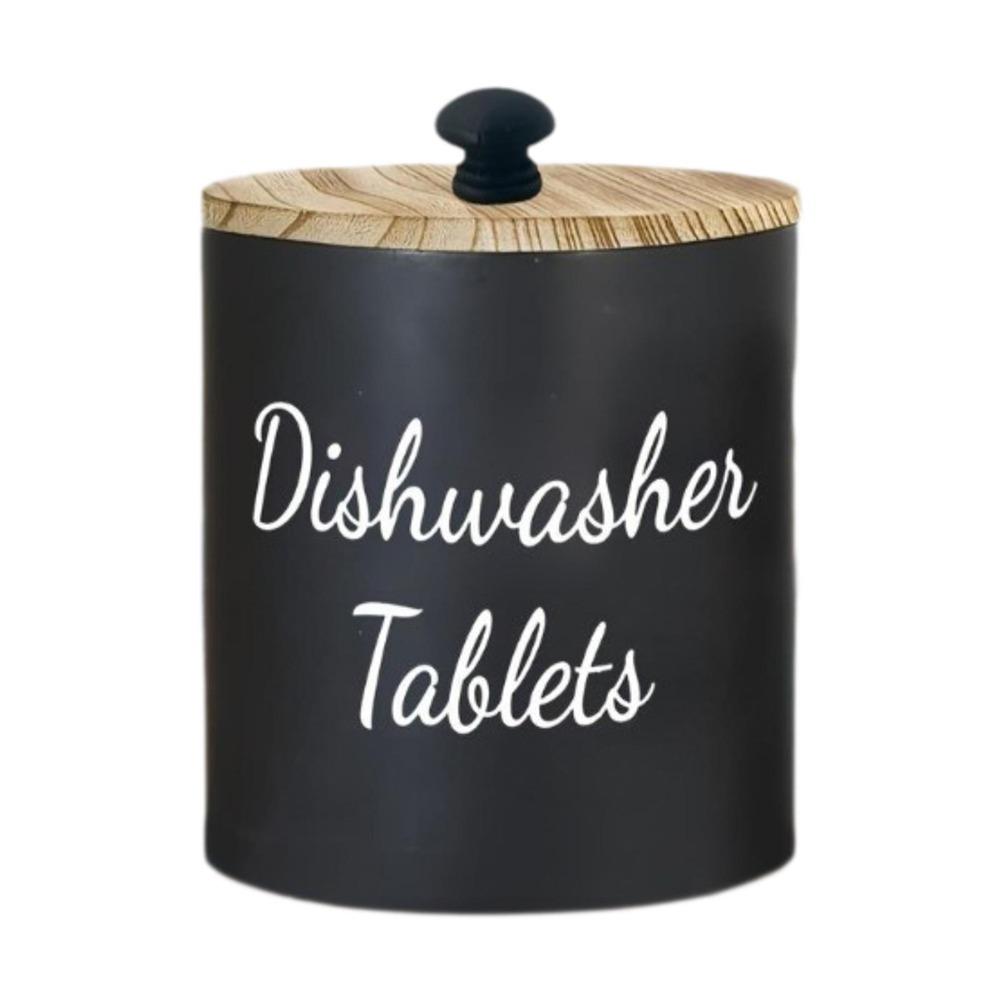 

Wood Dishwasher Pod Container Wide Opening Kitchen Storage Box Dishwasher Tablet Container Dorm