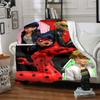 Miraculous Theme Printed Blanket - Perfect for Couch, Bed, Travel & Outdoor Use | Machine Washable, Cozy & Durable.
