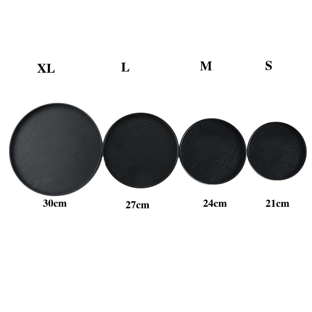 Round 21cm/24cm/27cm/30cm Traditional Kitchenware Chinese Style Snack Plate Storage Trays Tea Tray Salad Bowl Platter