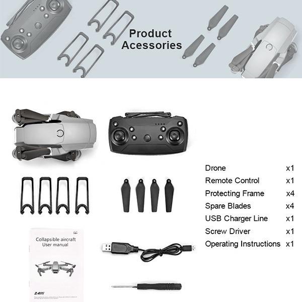 Buy 2020 E68 Top Quality 4k Mavic Pro Clone Camera Mavic Pro Upgraded ...