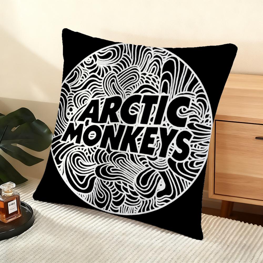 Band AArctic MMonkeys Cushion Cover Soft Short Plush Pillow Cover Smooth Cozy Texture Aesthetic Cushion Case Home Decor