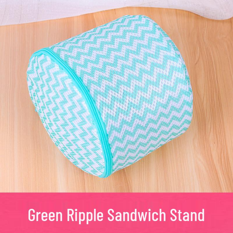 Thickened Mesh Bra Laundry Bag with Support, Foldable & Anti-Deformation for Machine Wash