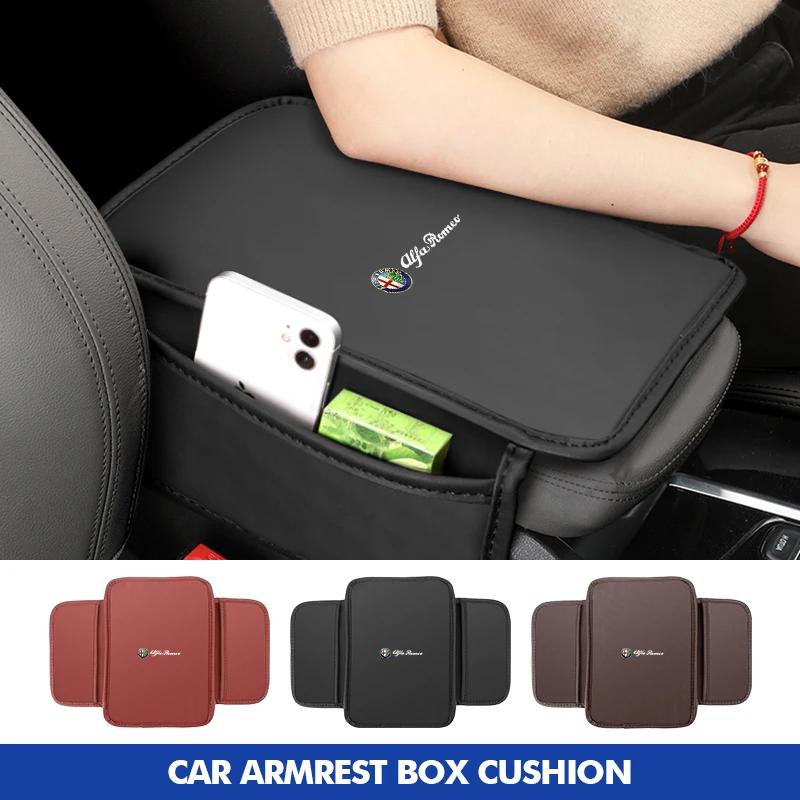 Car Centre Armrest Box Mat Cushion Storage Protector Pad For Alfa Romeo GT Stelvio F1 Brera Volante Tonale Gloria Disco zk3