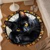 Night Cat Garden Moon Round mat, Anti-slip Circle Carpet Chair rug For livingroom,Bedroom, doormat home decor Gift Christmas Gifts