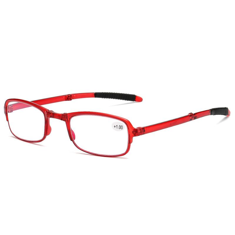 Vintage Portable Ultralight Folding Reading Glasses with Box TR Frame Anti-blue Light Eyeglasses Men Women Presbyopia Eyewear