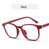 Frame Women Anti-blue Light Transparent Clear Pink Plastic Plain Glasses Retro Mens Glasses Frame Fashion Computer Eyeglasses