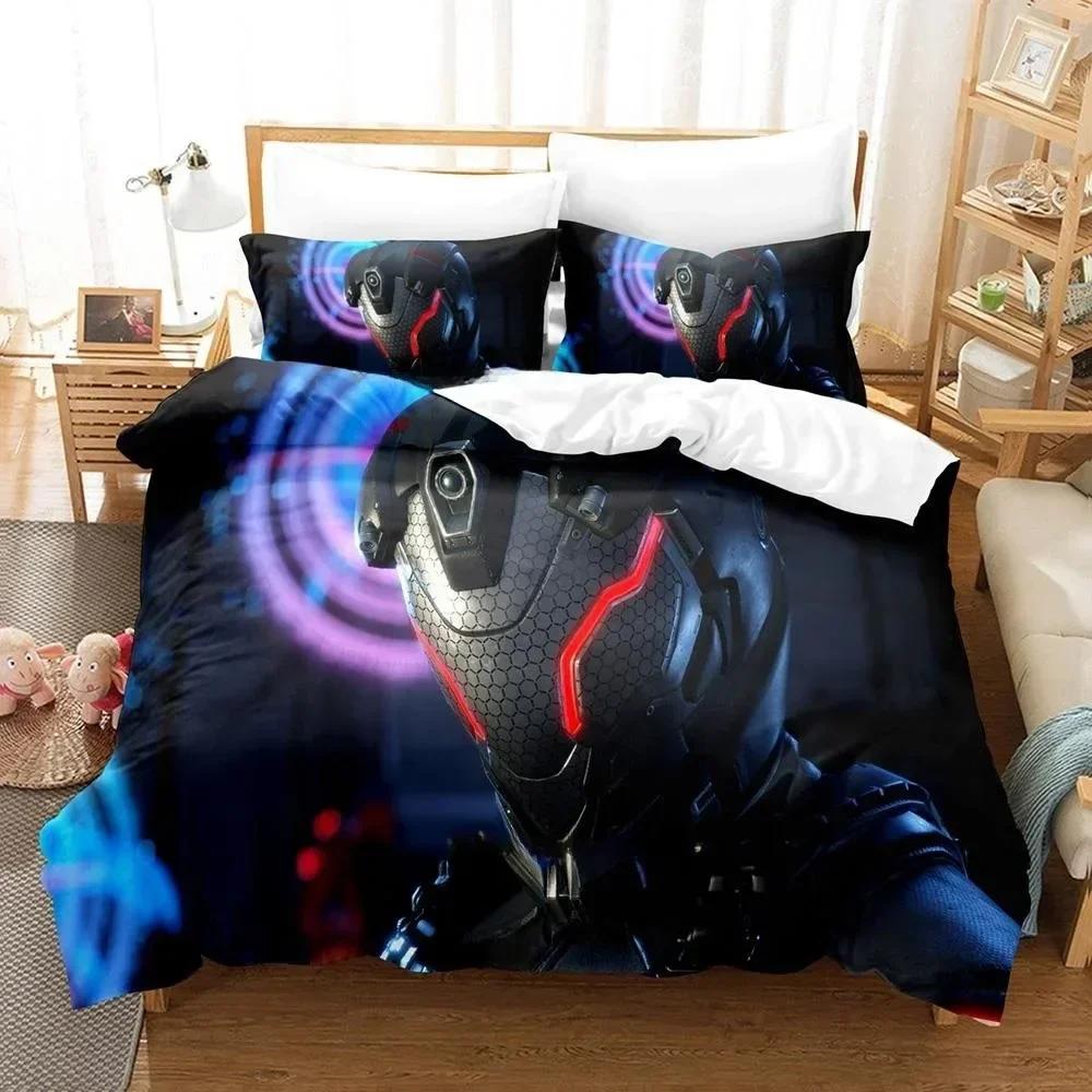 

3D Game Bed Sheet Sets Exoprimal Bedding Set Printed Bed Set With Pillowcase Duvet Cover Soft Queen King Size Bedclothes Home 70x133cm 2pcs