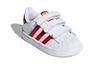 Adidas Originals SUPERSTAR CF Synthetic Leather Comfortable Slip Resistant Low top Toddler Shoes White Red Baby CG6639