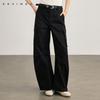 Qianwen American style workwear pants 2026 spring new casual loose multi pocket practical cotton pants