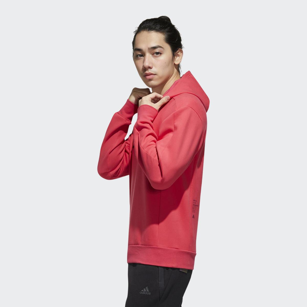 Adidas TH HS Fab Knit Pullover Sweatshirt Мужские топы Розовый GF4020 M — фото 3