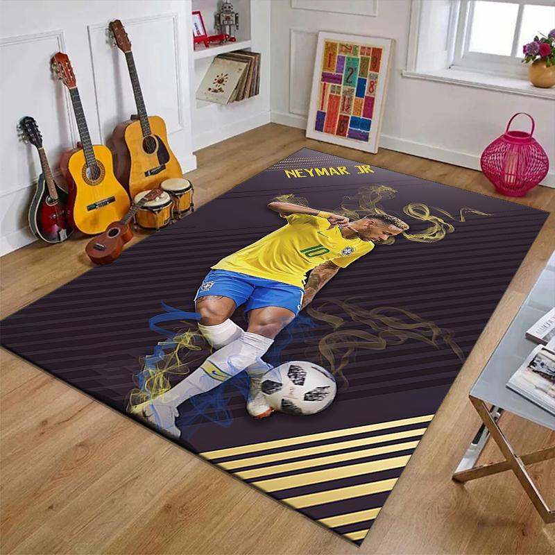 1pc Neymar14 Design Printed Area Rug Carpet for Bedroom Living Room Home Decor Rugs Mat Non Slip Mat Rug for Bedside