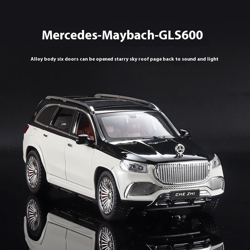 1/24 Scale Simulation Benz Maybach GLS600 Alloy SUV Diecast Metal Model Collection of Hobby Decorative Fine Ornaments Kid Toy