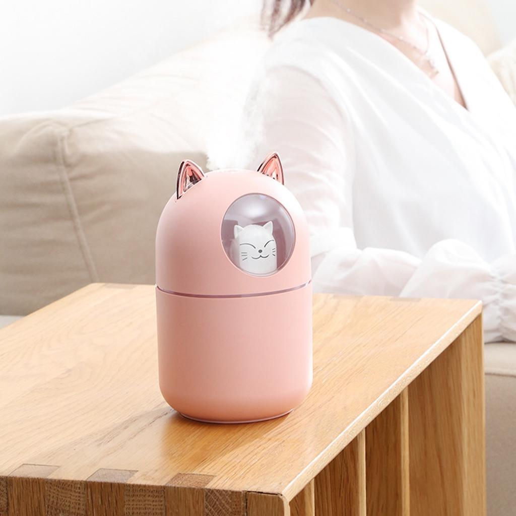 Humidifier Noiseless Portable USB Humidifier With Color LED Light for Offices Bedrooms Car