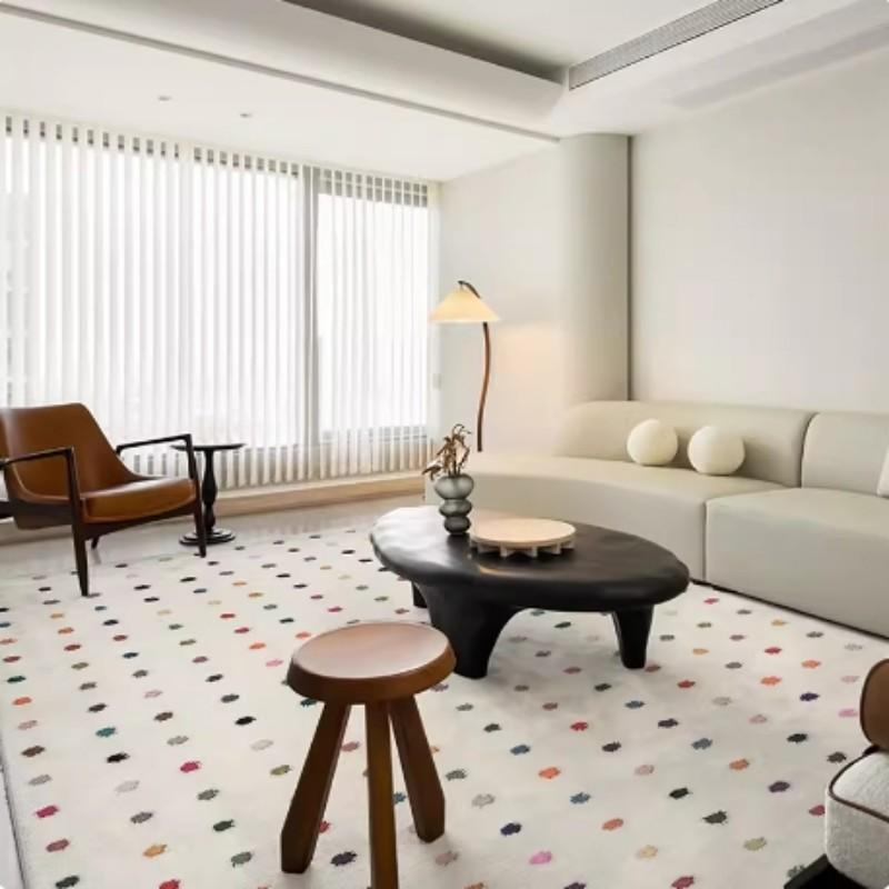 Nordic Ins Colorful Polka Dot Carpet For Living Room, Bedroom, Bedside, Children's Room And Home Decoration