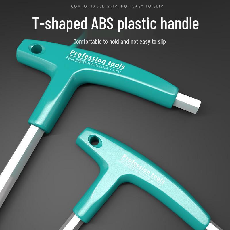 Allen T-Handle Hex Wrench Set with Crutch-Style Grip