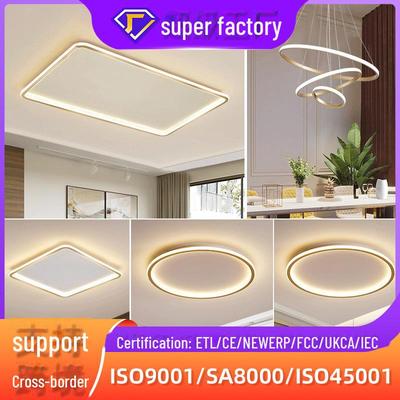 Whole Home Gold Three-Bedroom Ceiling Lamp Set for Living and Bedrooms