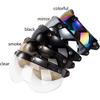 Universal 3-snap Retro Helmet Visor Windproof Sun Half Face Motorcycle Helmets Visor, Flip Up Visor Lens
