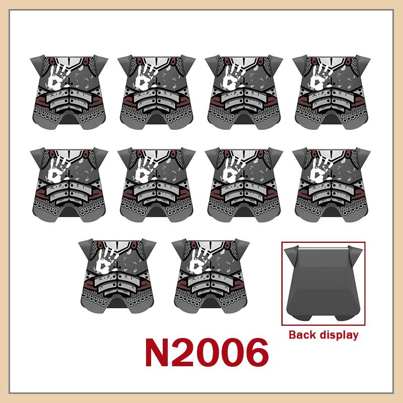 

Medieval Military Castle Knight Armour Shoulder Armor Building Blocks Soldier Figure Parts Printed Army Warrior Bricks Toy Gifts