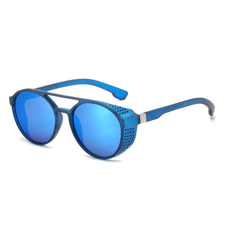 Vintage Steampunk Sunglasses Men Women Fashion Designer Round Goggles Classic Black Driving Sun Glasses