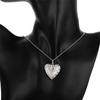 Copper Color Necklace For Women  Exquisite Ladies Heart Shape Copper Plated  Stamp Heart Po Frame Pendant Jewelry