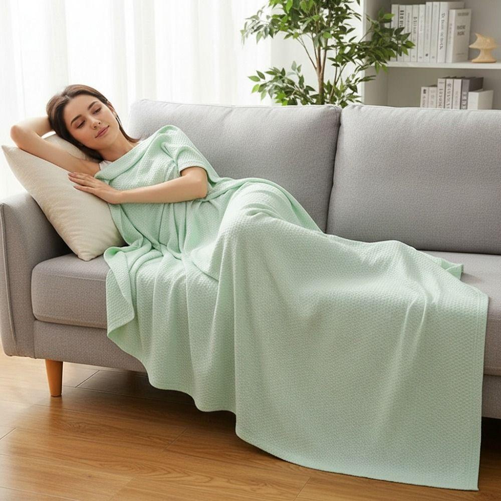 Bamboo Fiber Air-Conditioning Comforters Thin Summer Quilt Simple Summer Cooling Blanket  Bedroom