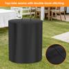 Fire Pit Dust Cover Oxford Fire Pit Drawstring Cover with PVC Backing & Handle Patio Bonfire Waterproof Cover for Winter Storage