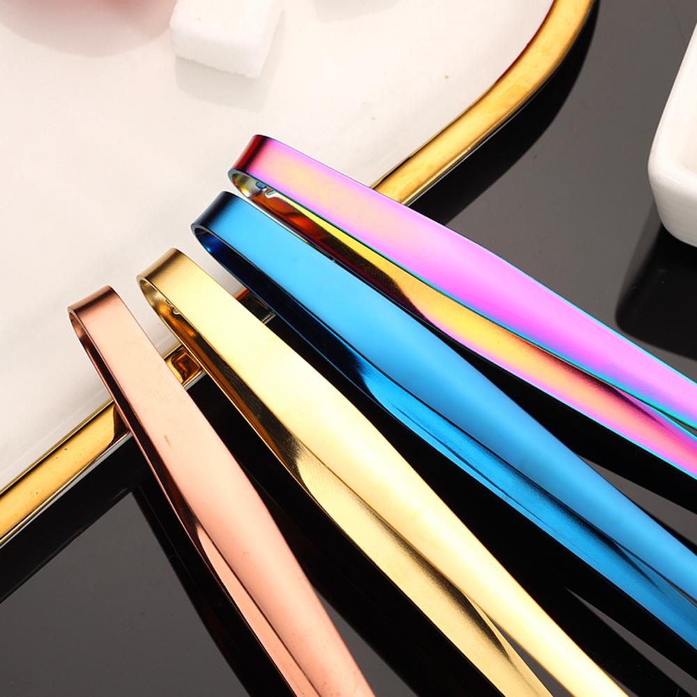 Stainless Steel Ice Cubes Clip BBQ Food Serving Clamp For Party Buffets