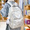 School bag for female junior high school students, simple and versatile printed bear niche design, college student computer backpack tide