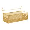 Bedside Hanging Storage Basket Practical Metal Space Saving Container Bedside Shelf for Bed Rails Dorm Hotel Apartment Office