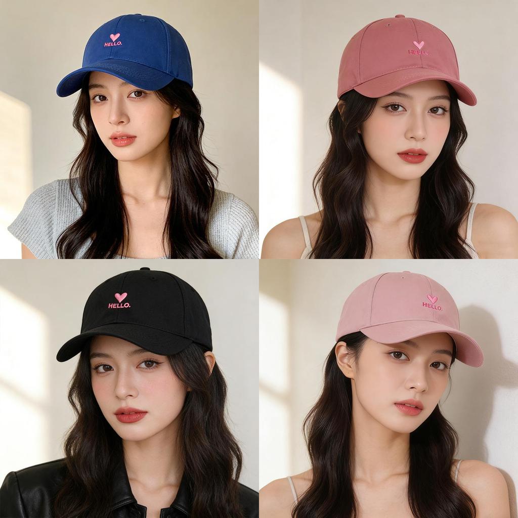 Letter Embroidered Baseball Cap With Sun Protection For Women And Men Spring Summer Casual Style