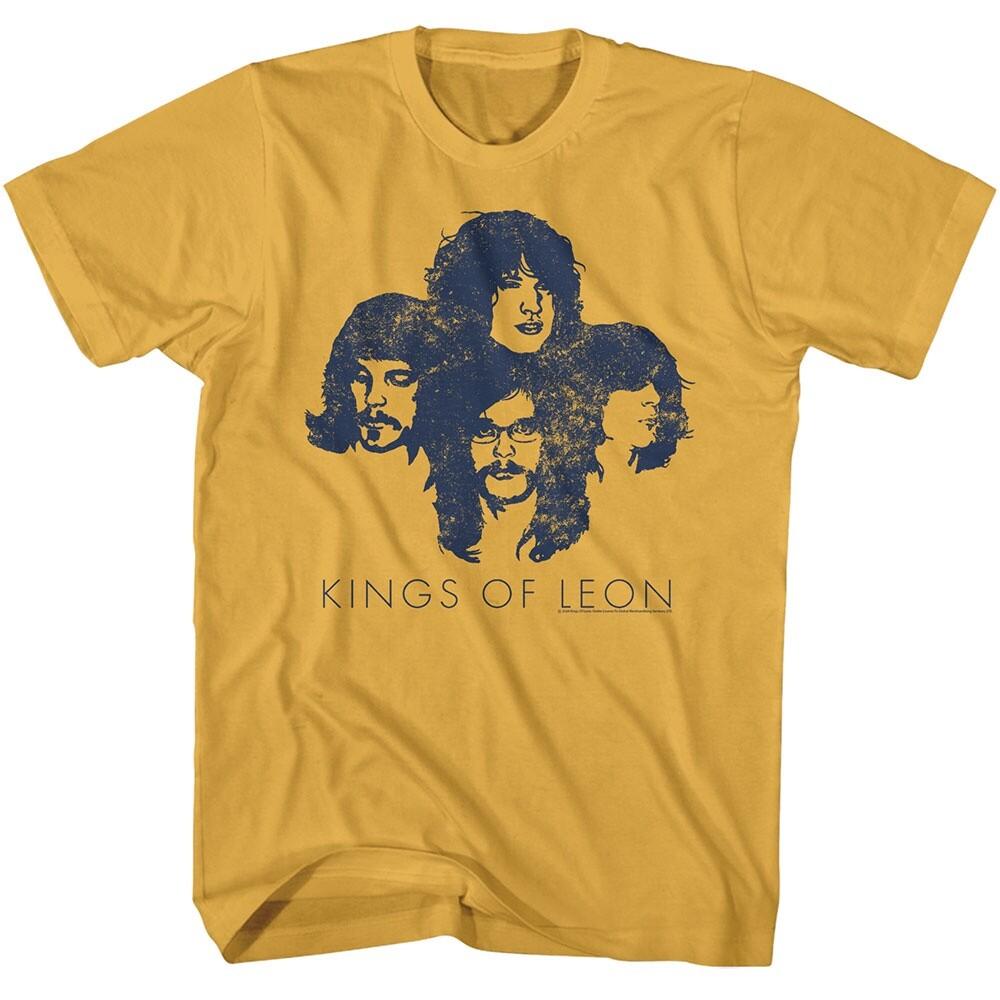 Kings of Leon T Shirt Music Mens SILHOUETTES Heavy Metal Rock Ginger Cotton Unisex T-Shirt S