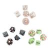 5Pcs Naughty Dice Game Set Glow in The Dark Acrylic Sexy Love Dice for Couples Party Favor with Gold Patterns