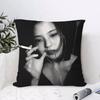 Han Sohee Cushion Cover Anti-dustmite Pillowcase Invisible Zipper Silky Short Plush Sofa Cushion Cover