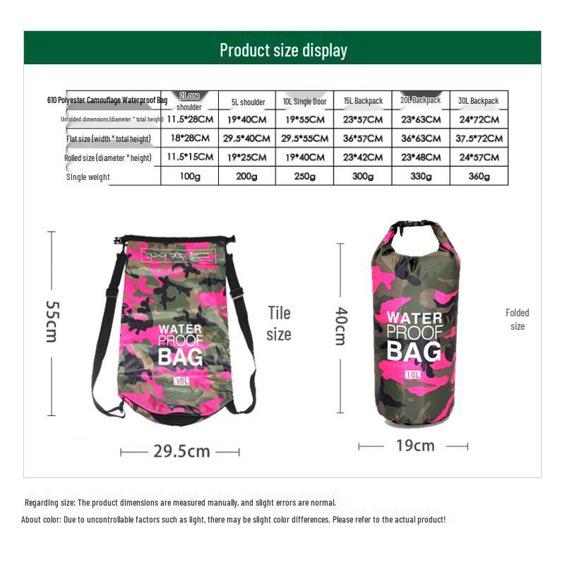 Waterproof Dry Bag Backpack 15L