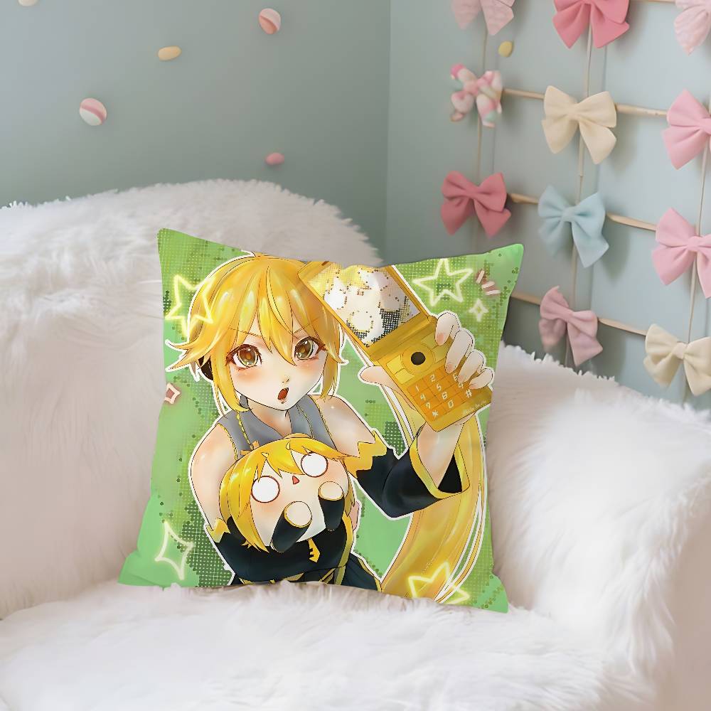 Cute AAkita Neru Kawaii Case Plush Fabric Soft Pillowcase Double Sided Print Cushion Cover Household Gifts