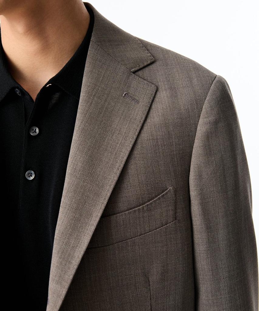 Man On The Boon [Loro Piana Fabric] Four Seasons Wool Single Jacket_Beige 4714151003