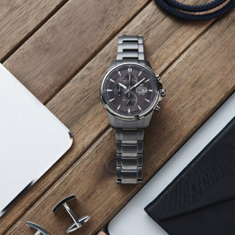 Casio Men EDIFICE Black Watch EFB-509GY-1AVUPR