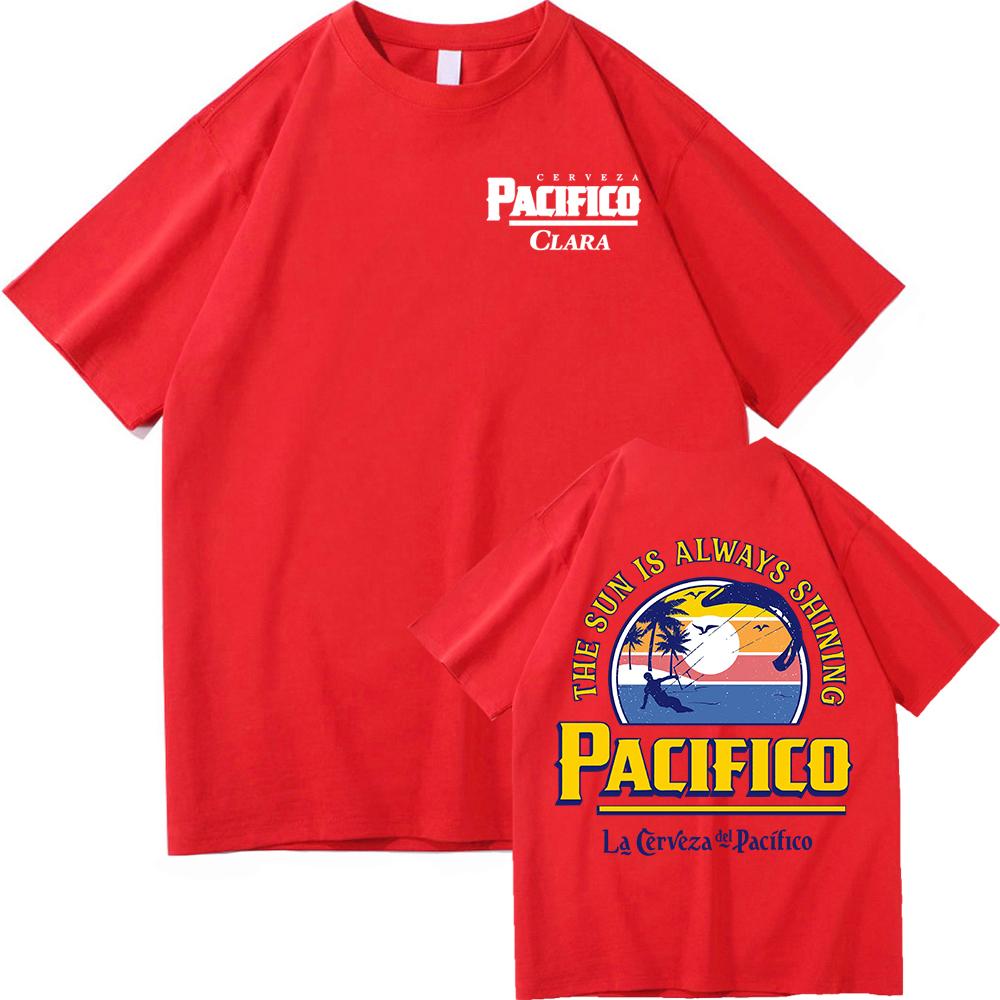 

La Cerveza Del Pacifico Beer T Shirt Men/Women Aesthetic Cerveza Pacífico Clara Tshirt Vintage 80 s 90 s Cotton Tees Shirts Tops XL