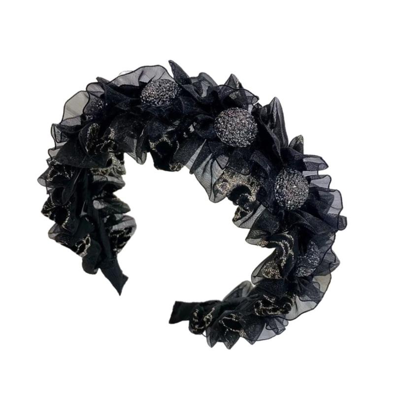 Korea  Bow Hair Hoop Temperament Sweet Wide Brimmed Headband  Versatile Hair Accessories For Girls Gift