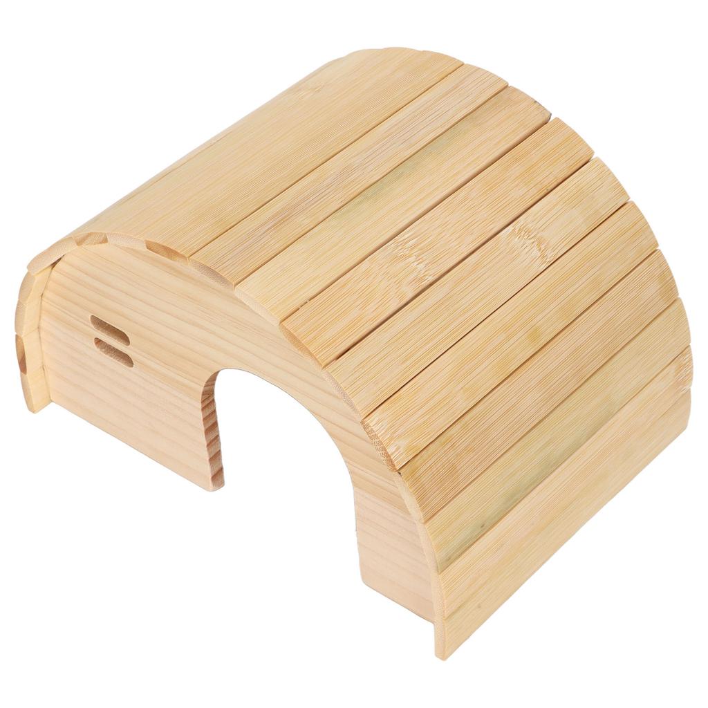 Hamster Wooden House Bite Resistance Arched Guinea Pig Wood Hideout for Hamster Dwarf Hamster Golden Bear
