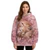 Damen Herbst und Winter 3D Fuchs Druck Kapuzenpullover & Sweatshirts (Damen)