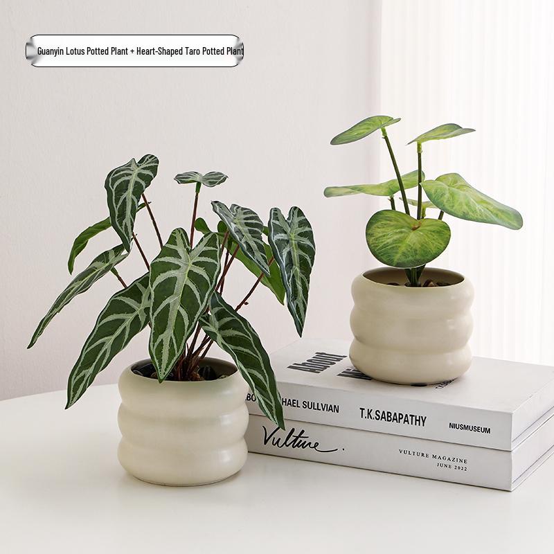 Nordic Indoor Desktop Bonsai: Artificial Green Plants for Office Decoration