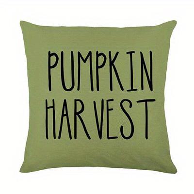 Home Decor Autumn Pumpkin Harvest & Maple Leaf Cushions Pattern Cushion Cover Suitable for Sofa Bedroom Car Pillow Cover